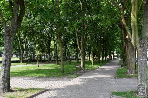 Park przy ul. Kościuszki w Strykowie