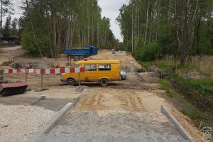 Budowa drogi Ługi - Cesarka
