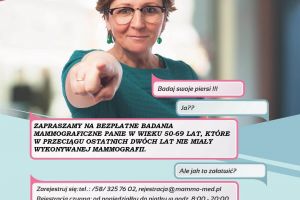 Plakat badania mammograficzne, 13.07.2023