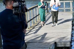 Program TVP3 "Telewizja Łódź zawsze z Wami" podczas Dni Strykowa