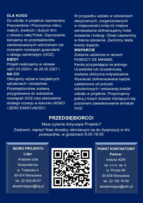 Ulotka Akademia GOZ strona 1
