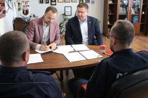 Spotkanie w Komendzie Powiatowej w Zgierzu