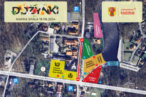 Mapa Dożynek Wojeódzkich w Spale, Urząd Marszałkowski Województwa Łódzkiego