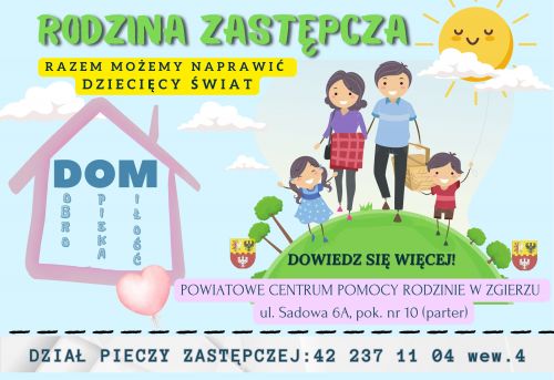 Plakat informacyjny, źródło: Starostwo Powiatowe w Zgierzu