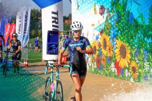 Plakat informacyjny, Fundacja Triathlon Stryków