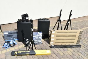 Sprzęt muzyczny zakupiony w ramach projekty "Sołectwo na plus"
