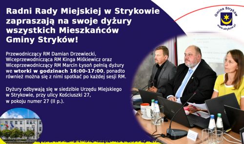 Radni zapraszają mieszkańców na dyżury