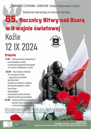 85. Rocznica Bitwy nad Bzurą - plakat wydarzenia