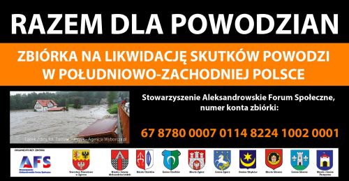 Razem dla powodzian - grafika Powiat Zgierski