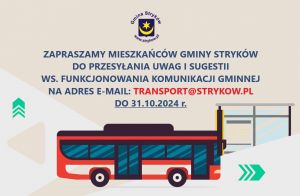 Konsultacje dot. komunikacji gminnej - 2024