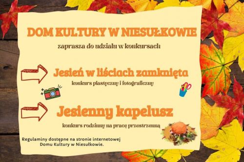 Jesienne konkursy w DK Niesułków 2024