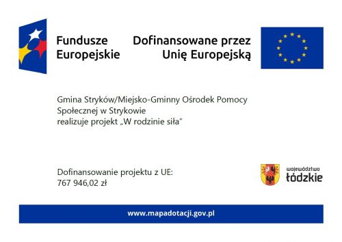 Plakat - projekt W Rodzinie Siła