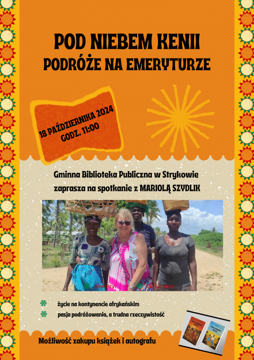 Podróże na emeryturze pod niebem kenii - spotkanie autorskie