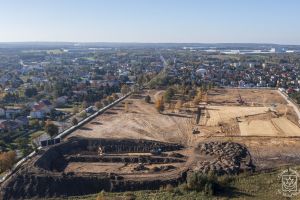 Plac budowy CRS - zdjęcia lotnicze