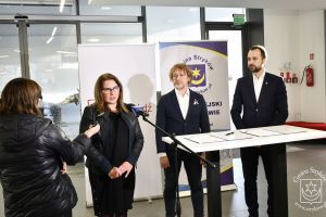 Konferencja prasowa w Akademii Sztuk Pięknych w Łodzi
