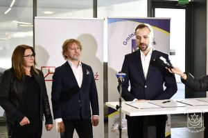 Konferencja prasowa w Akademii Sztuk Pięknych w Łodzi