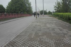 Budowa parkingu przy ul. Legionów, po wykonaniu prac budowlanych