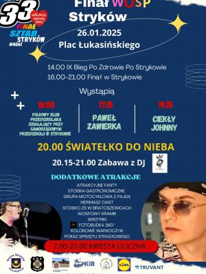 Wielki finał 33. WOŚP - 26.01.2025 r.