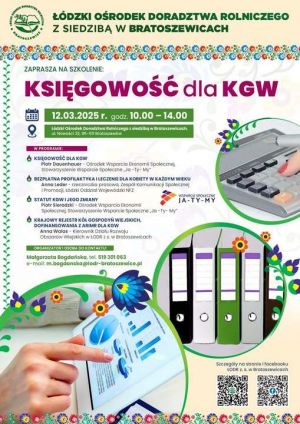 Szkolenie KGW - 12.03.2025 r. w ŁODR w Bratoszewicach