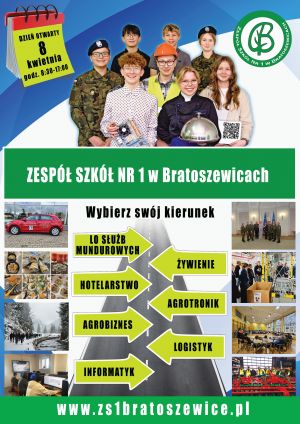 Dzień otwarty w ZS nr 1 w Bratoszewicach - 8 kwietnia 2025 r.