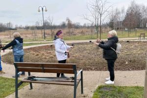 Pierwsze zajęcia Nordic Walking marzec 2025