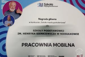 Szkoła Podstawowa w Niesułkowie została laureatem w ogólnopolskim konkursie „Szkoła Międzypokoleniowa”