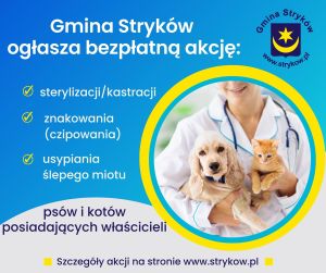BEZPŁATNA STERYLIZACJA, KASTRACJA I CZIPOWANIE ZWIERZĄT WŁAŚCICIELSKICH 2025