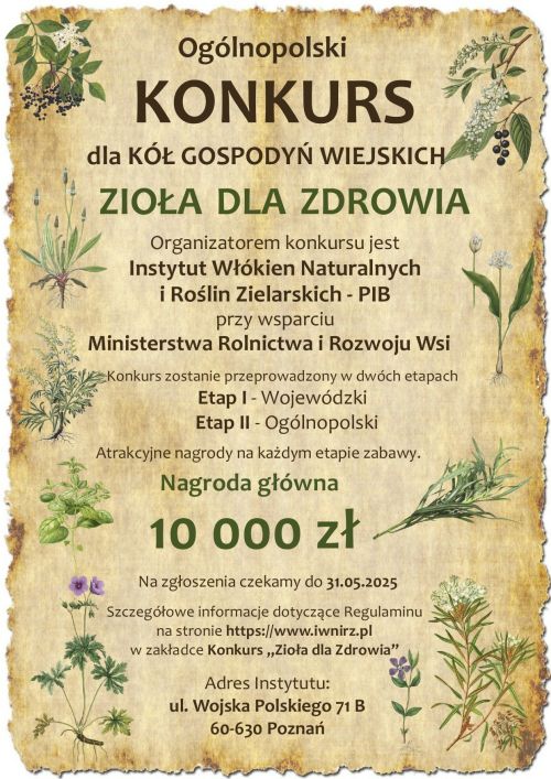 Plakat Zioła dla Zdrowia 2025