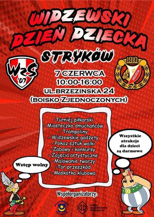 Plakat Widzewski Dzień Dziecka Dni Strykowa