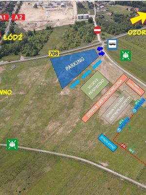 Mapka z terenem imprezy masowej