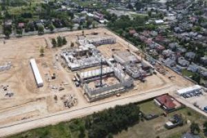 Budowa CRS -  widok z lotu ptaka, czerwiec 2025