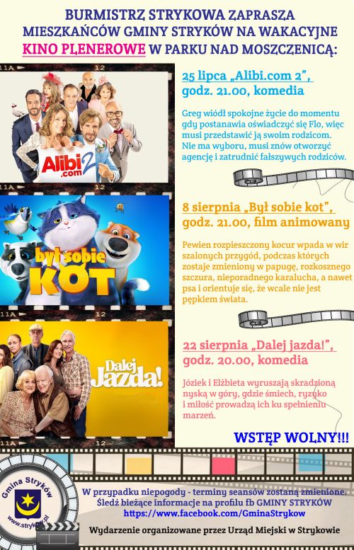 Plakat kino plenerowe 2025
