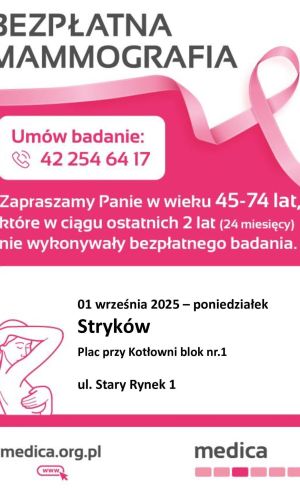 Mammografia 1 września 2025