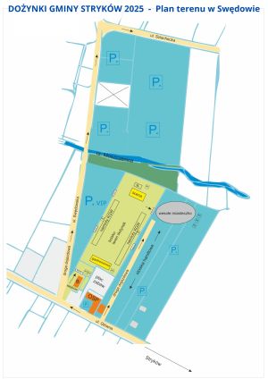 Plan terenu dożynek - Swędów 2025