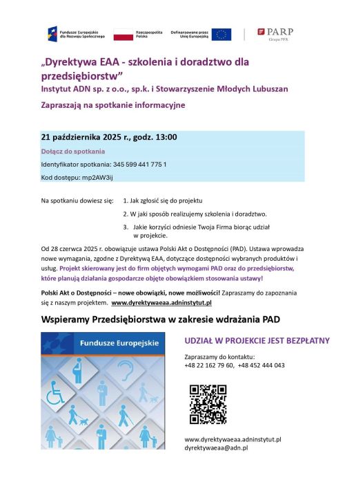 Plakat informacyjny