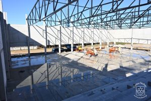 Budowa hali sportowej w ramach inwestycji Centrum Rozwoju Strykowa rok 2025