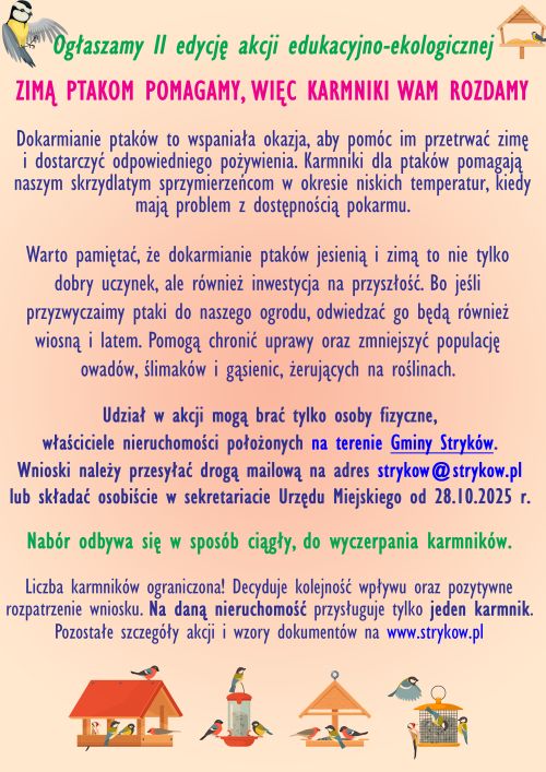 Akcja ekologiczna karmniki 2025