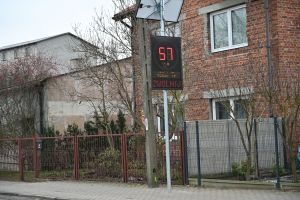 Wyświetlacz predkości ul. Kościuszki