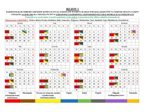 Rejon 1 odbioru odpadów komunalnych