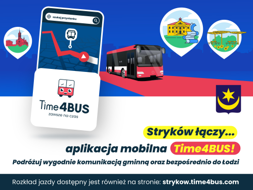 aplikacja T4B Gmina Stryków - plakat