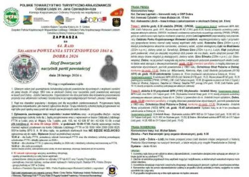 Regulamin Rajd PTTK 2026