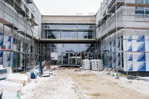 Zdjęcia z budowy Centrum Rozwoju Strykowa, luty 2026 - fot. Marcin Romanik/lodzkie.pl