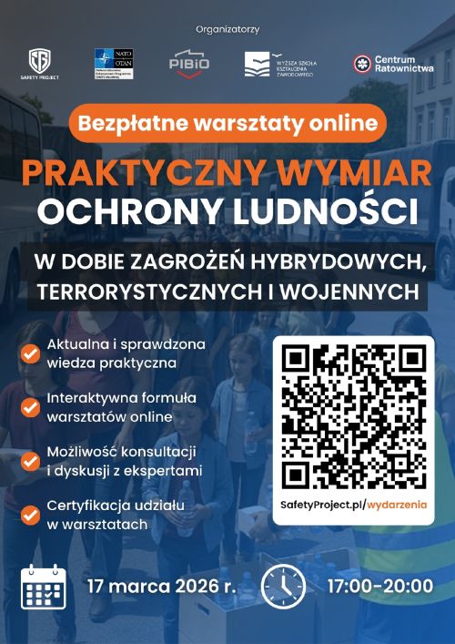 Plakat - Warsztaty dla ludności cywilnej
