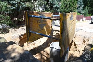 Budowa dróg wewnętrznych w Dobieszkowie, lipiec 2025