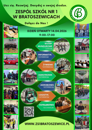 Dzień Otwarty w ZS nr 1 w Bratoszewicach 14.04.2026 r.
