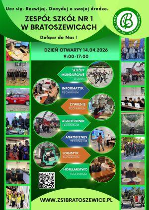 Dzień Otwarty w ZS nr 1 w Bratoszewicach 14.04.2026 r.