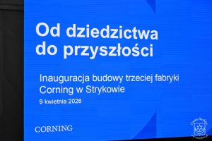 Uroczysta inauguracja budowy nowej fabryki firmy Corning Incorporated - 09.04.2026 r.