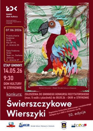 „Świerszczykowe wierszyki” - 2026 r.