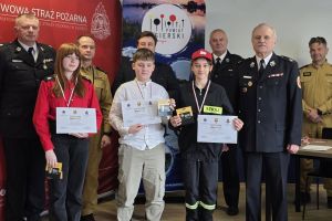 Powiatowe eliminacjie Ogólnopolskiego Turnieju Wiedzy Pożarniczej „Młodzież Zapobiega Pożarom”