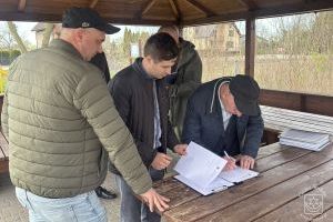 Przekazanie terenu pod budowę świetlicy wiejskiej w Tymiance